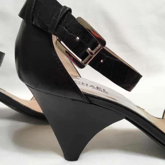 Michael Kors Ankle Strap Heels w/ Silver Accents - Picture 4 of 8